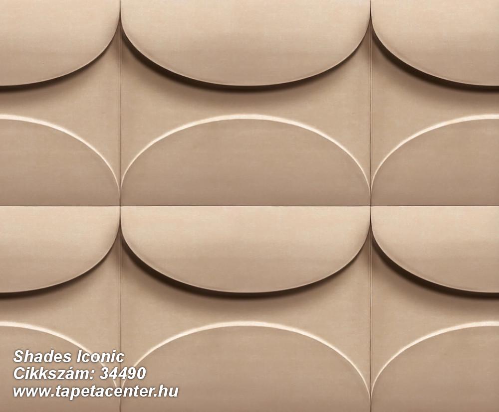 3d hatású,geometriai mintás,barna,lemosható,vlies tapéta 